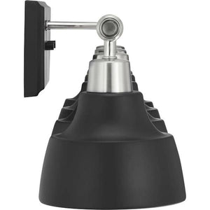 4 Light 120 volt Brushed Nickel  Graphite Metal Shades Vanity Light Fixture 3