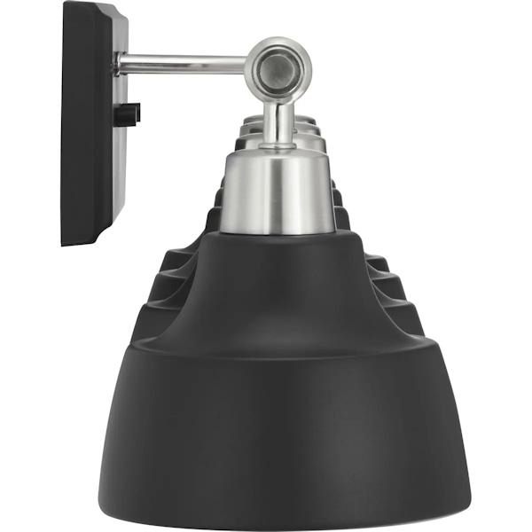 4 Light 120 volt Brushed Nickel  Graphite Metal Shades Vanity Light Fixture 3