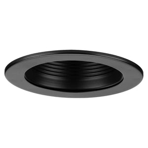 4" Antique Bronze Recessed Step Baffle Round Trim 1