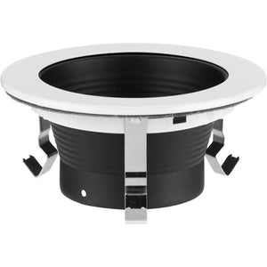 4" Black Recessed Step Baffle Round Trim 2