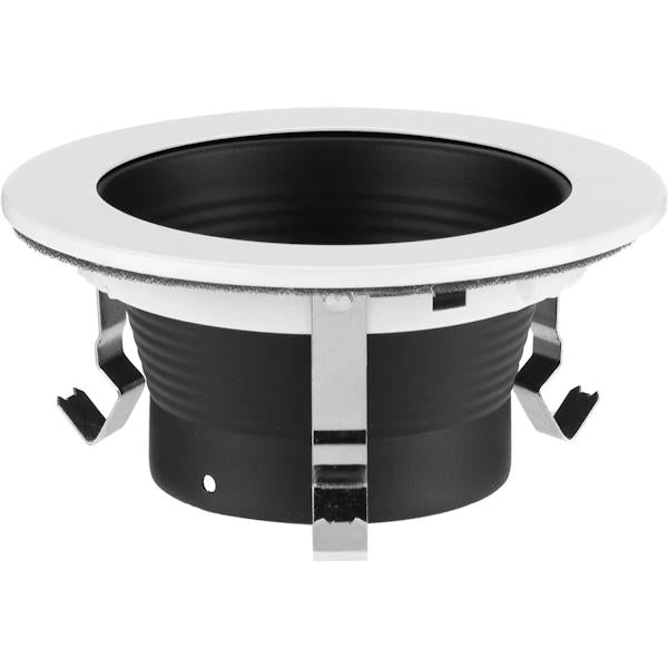 4" Black Recessed Step Baffle Round Trim 2
