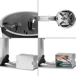 6" 120 volt Recessed Airtight Quick Link Connector for 6” Trim Remodel Housing 2