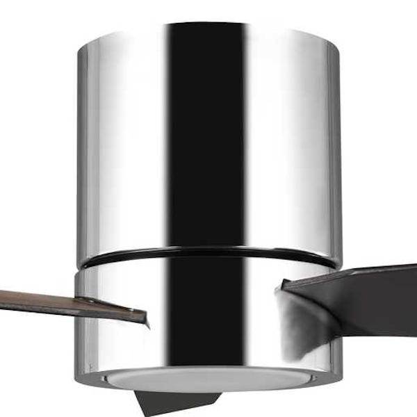 56" Polished Chrome 3 Blade Indoor Remote Control LED Ceiling Fan 4