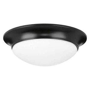 2 Light 120 volt Matte Black Etched Glass Ceiling Light Fixture 1