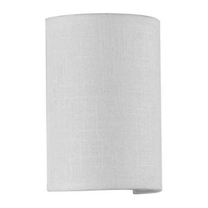 9 watt 120 volt 3000K White Linen Shade Dimmable LED Wall Sconce 1
