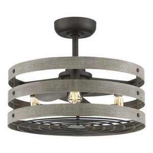 23" Graphite 3 Blade Remote Control Ceiling Fan 1