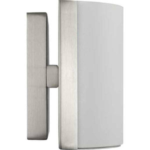 13" 10 watt 120 volt 3000K Brushed Nickel Etched Glass Shade Dimmable 3