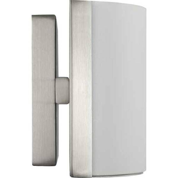 13" 10 watt 120 volt 3000K Brushed Nickel Etched Glass Shade Dimmable 3