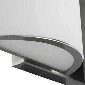 13" 10 watt 120 volt 3000K Brushed Nickel Etched Glass Shade Dimmable 4