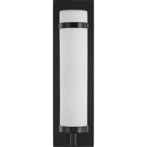 1 Light 120 volt Matte Black Etched Opal Glass Light Fixture 2