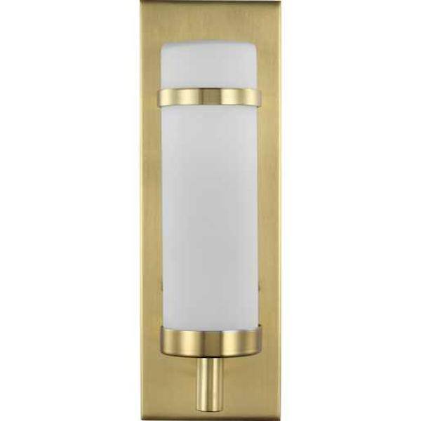 1 Light 120 volt Satin Brass Etched Opal Glass Light Fixture 2