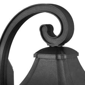 1 Light Black with Clear Water Glass Wall Light Fixture 2