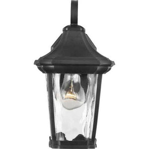 1 Light Black with Clear Water Glass Wall Light Fixture 4