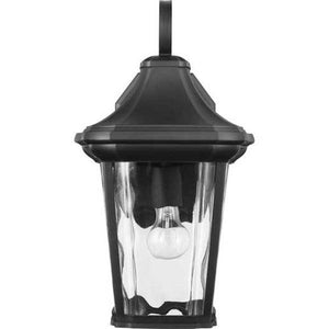 1 Light Black with Clear Water Glass Wall Light Fixture 2