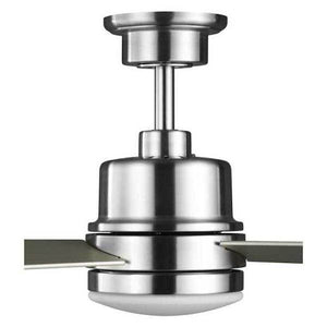 44" Brushed Nickel 3 Silver Blade Remote Control LED Ceiling Fan 3