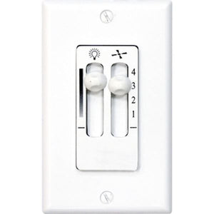 44" White 3 Silver Blade Remote Control LED Ceiling Fan 4