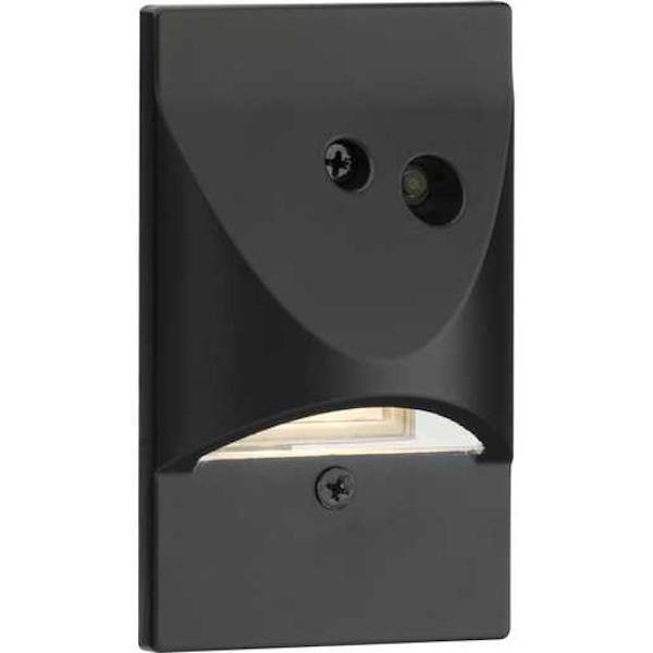 4.5 watt 120 volt 3000K Black Horizontal and Vertical Photocell Dimmable LED Step Light 3