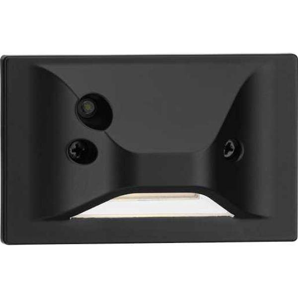 4.5 watt 120 volt 3000K Black Horizontal and Vertical Photocell Dimmable LED Step Light 1