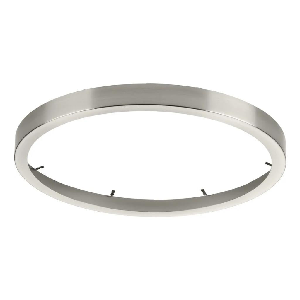 14" Brushed Nickel Cover Fixture Mounted Round Trim Ring 1