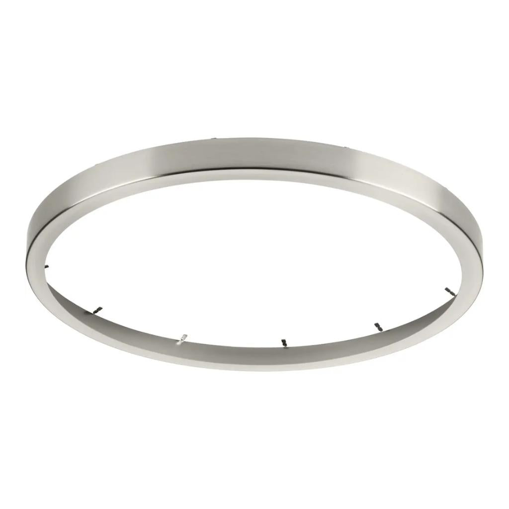 18" Brushed Nickel Cover Fixture Mounted Round Trim Ring 1