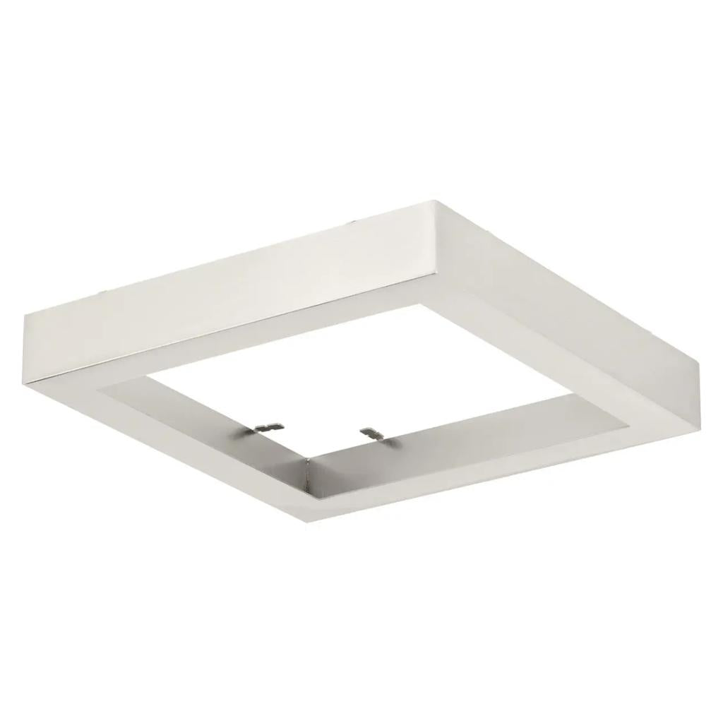 7" Brushed Nickel Cover Fixture Mounted Square Trim Ring 1