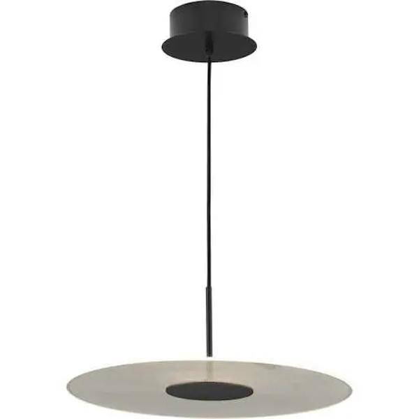 1 Light 20 watt 3000K Natural White Matte Black Dimmable LED Pendant Light Fixture 3
