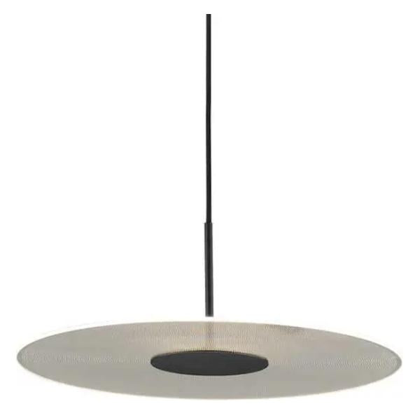 1 Light 20 watt 3000K Natural White Matte Black Dimmable LED Pendant Light Fixture 1