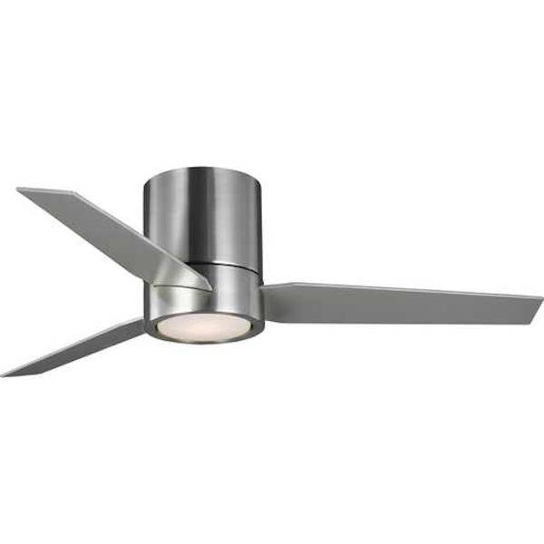 44" Brushed Nickel 3 Blade Indoor Remote Control LED Ceiling Fan 3