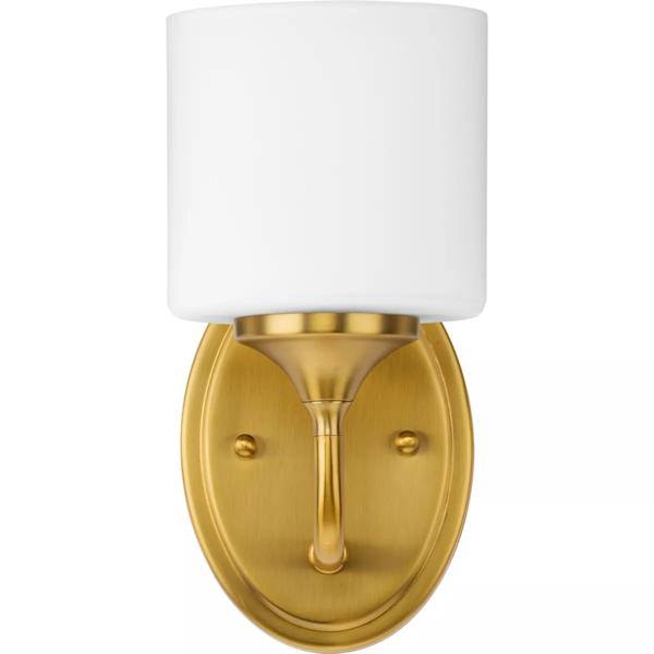 1 Light 120 volt Brushed Gold Vanity Light Fixture 2