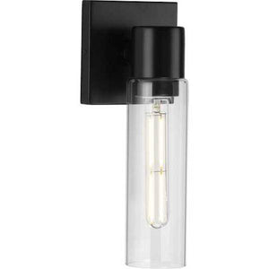 1 Light 120 volt Matte Black Vanity Clear Glass Light Fixture 2