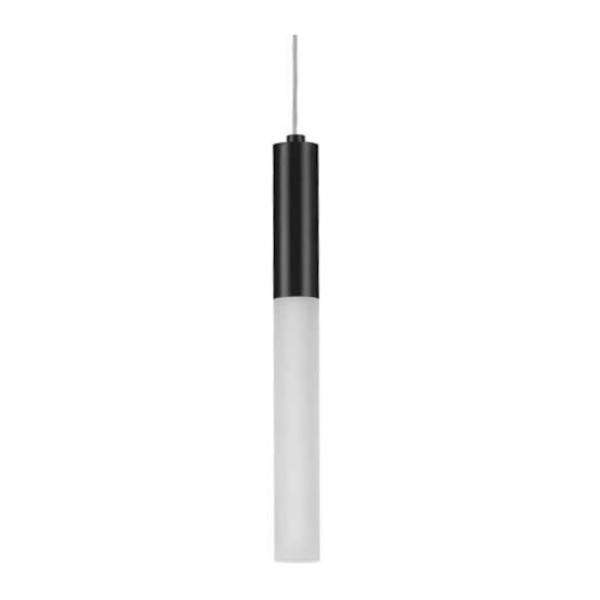 1 Light 6.5 watt 3000K Natural White Matte Black Dimmable LED Pendant Light Fixture 1