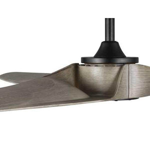 60" Matte Black 3 Rustic Charcoal Blade Remote Control Indoor/Outdoor Ceiling Fan 2