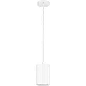 1 Light White Cord-Mount Outdoor Pendant Light Fixture 2