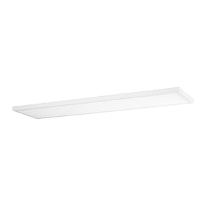 48" 43 watt 120 volt 3000K Satin White Linear Ceiling Panel LED Light Fixture 1