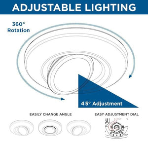 7" 15.5 watt 3000K Antique Bronze Dimmable Adjustable Eyeball Surface Mount LED Downlight 4