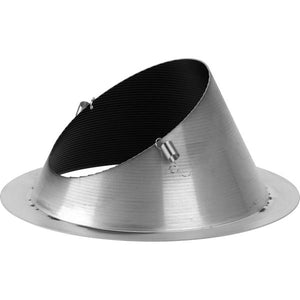 6" Black Slope Recessed Step Baffle Round Trim 2