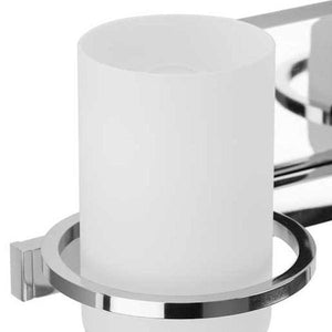 2 Light 120 volt Polished Nickel Vanity Etched Glass Light Fixture 2