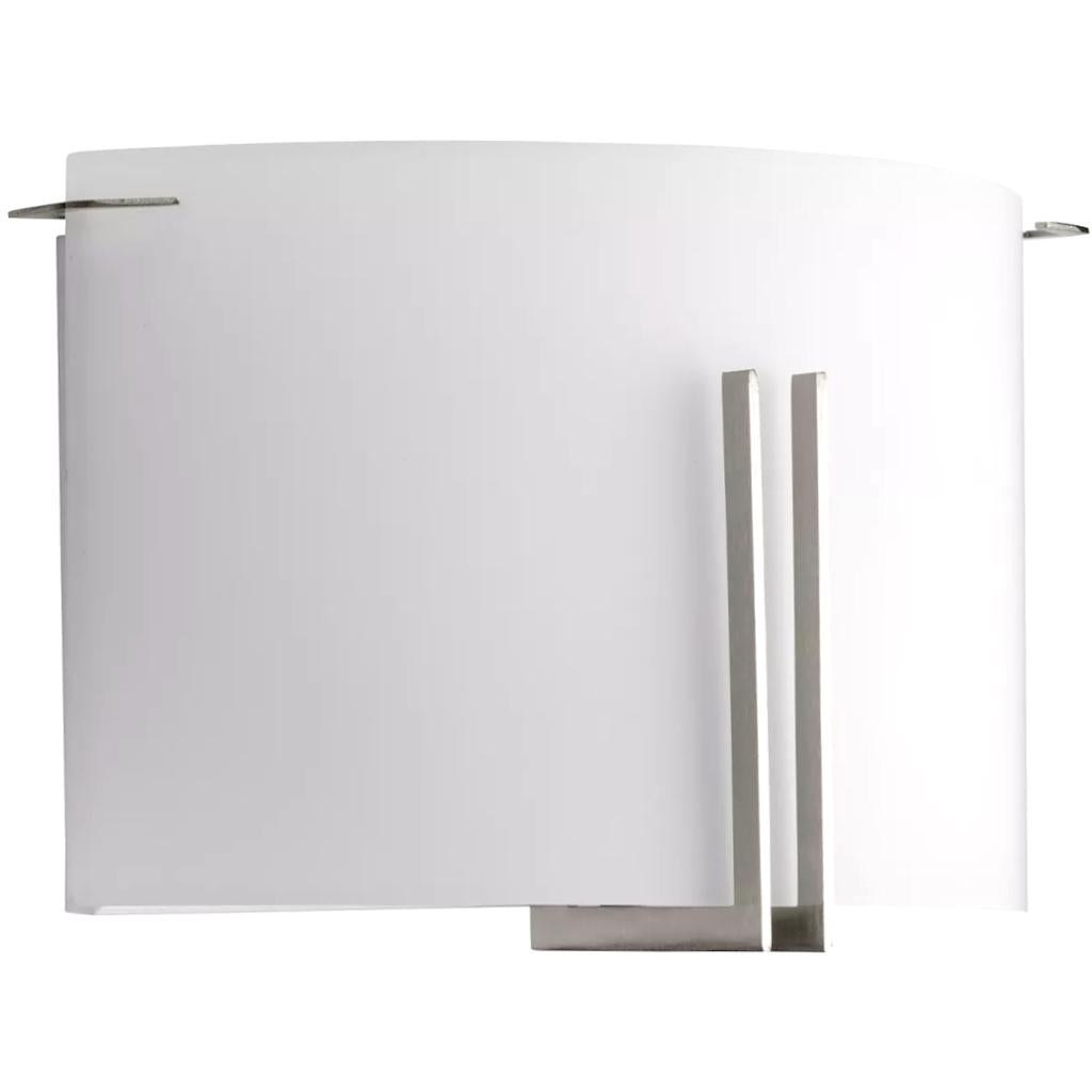 2 Light 120 volt Brushed Nickel Vanity Etched Glass Light Fixture 1