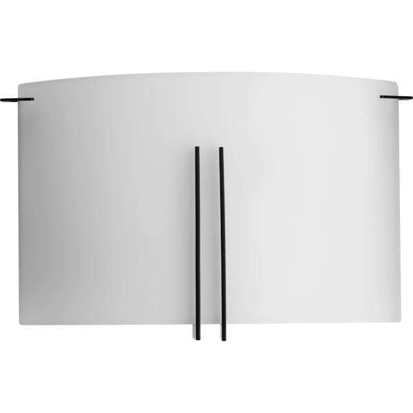 2 Light 120 volt Matte Black Vanity Etched Glass Light Fixture 2