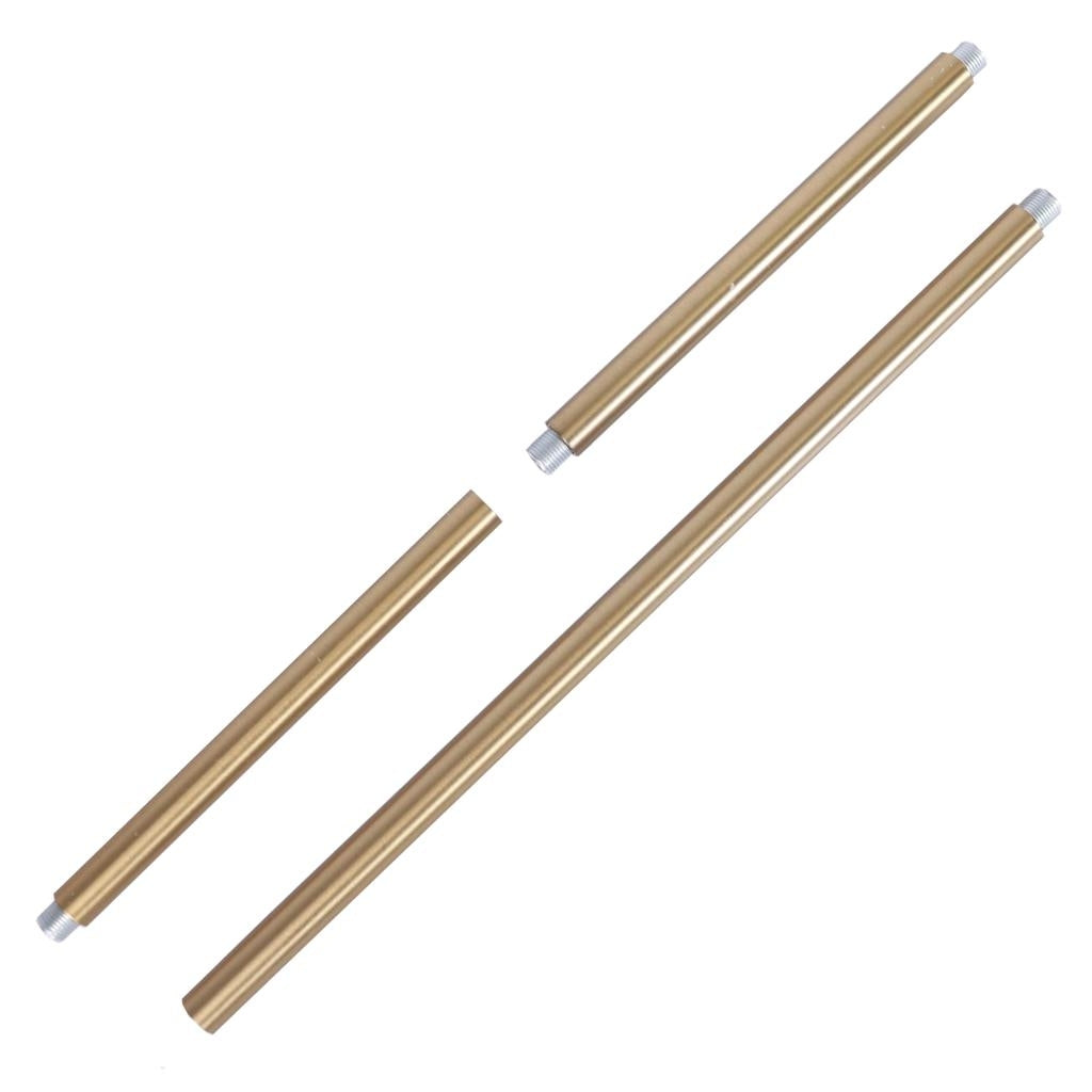 Brushed Gold Two 6-inch and One 12-inch Stem Extension Kit 1