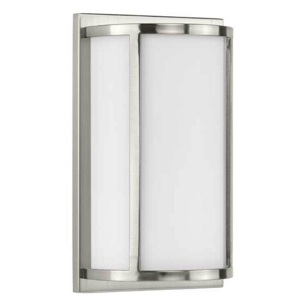 2 Light 120 volt Brushed Nickel Sconce Etched Glass Light Fixture 1