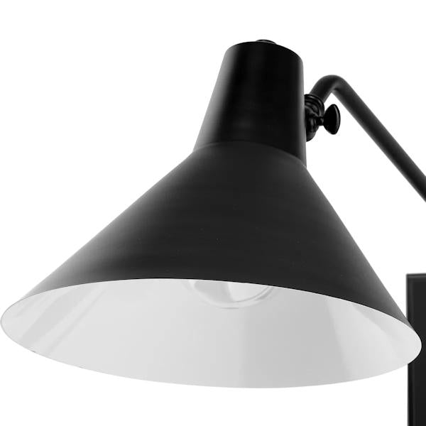 1 Light Matte Black Industrial Style Vanity Light Fixture 2