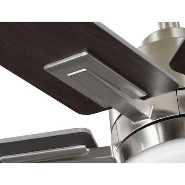 60" Brushed Nickel 6 Blade CCT Selectable Remote Control Indoor/Outdoor LED Ceiling Fan 2