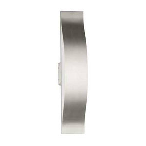 24" 29 watt 120 volt CCT Selectable Brushed Nickel White Glass Shade Dimmable 2