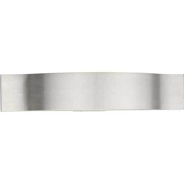 24" 29 watt 120 volt CCT Selectable Brushed Nickel White Glass Shade Dimmable 1