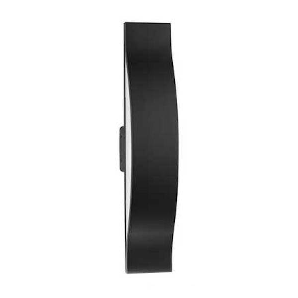 24" 29 watt 120 volt CCT Selectable Matte Black White Glass Shade Dimmable 2