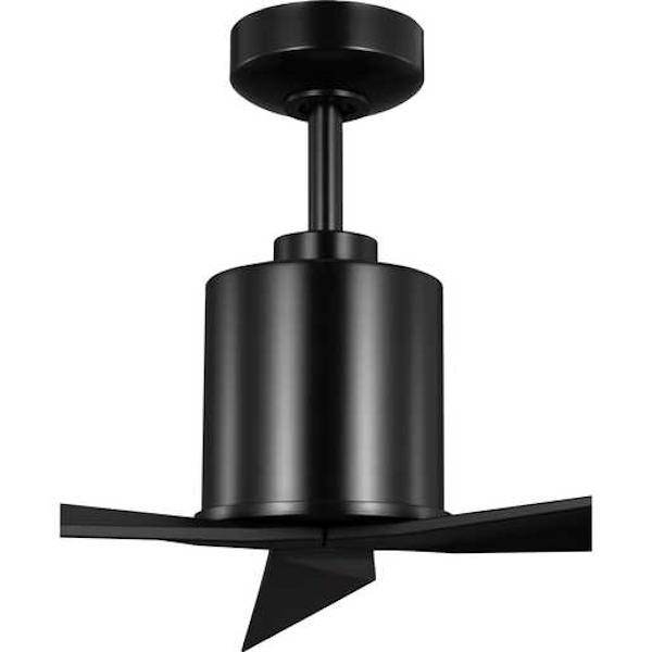 60" Black 3 Black Blade Remote Control Ceiling Fan 2