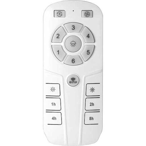 21" Brushed Nickel 3 Silver Blade Oscillating Remote Control LED Ceiling Fan 6
