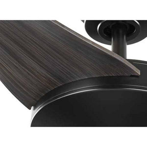 54" Matte Black 3 Antique Black Blade Remote Control Indoor/Outdoor Ceiling Fan 2