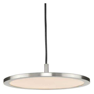 1 Light 20 watt 3000K Natural White Brushed Nickel Dimmable LED Pendant Light Fixture 1